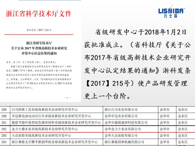 潜水泵省级高新技术企业研究开发中心