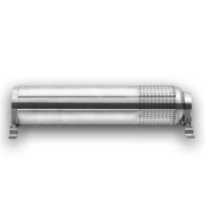 Horizontal shroud reduces motor temperature rise for extended service life