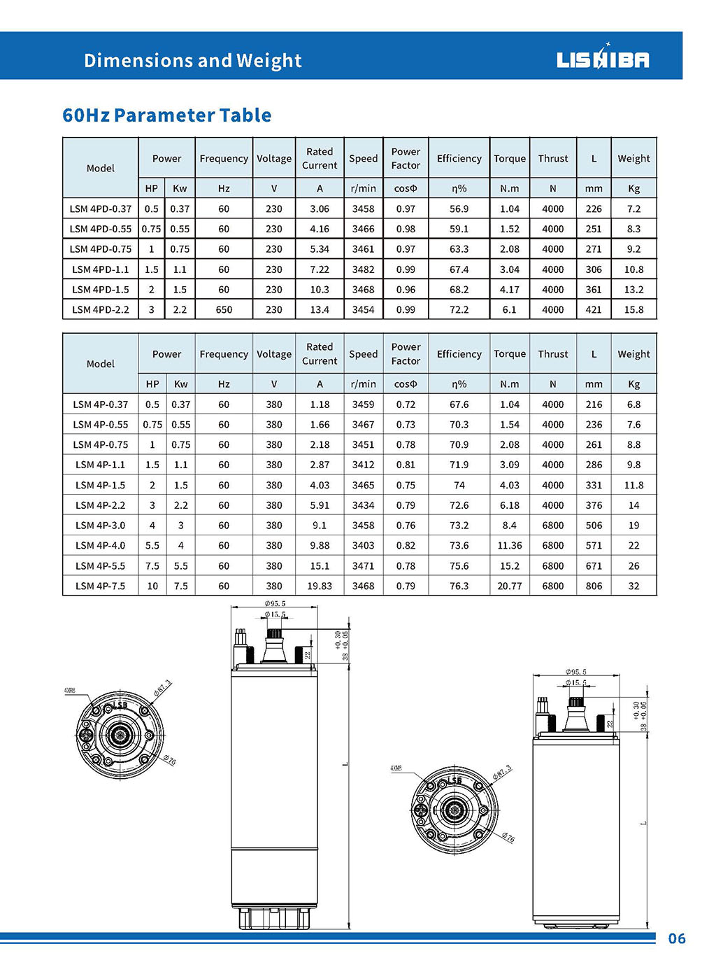 4 inch Encalsulated Submersible  Motor(图7)